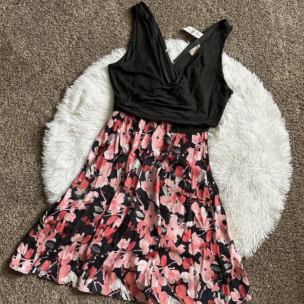 Loft Ann Taylor Dress New Floral Stretchy Womens‎ Size Medium